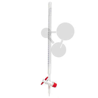 Burette de Mohr à robinet en PTFE 25 ml