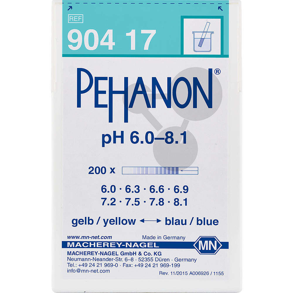 Pehanon-Indikator pH 6,0-8,1